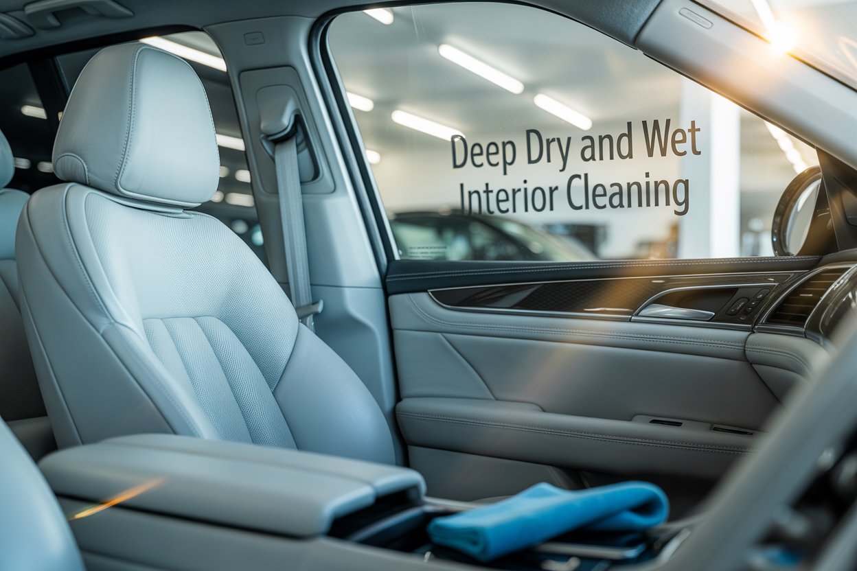 deep dry and wet interior cleaning
